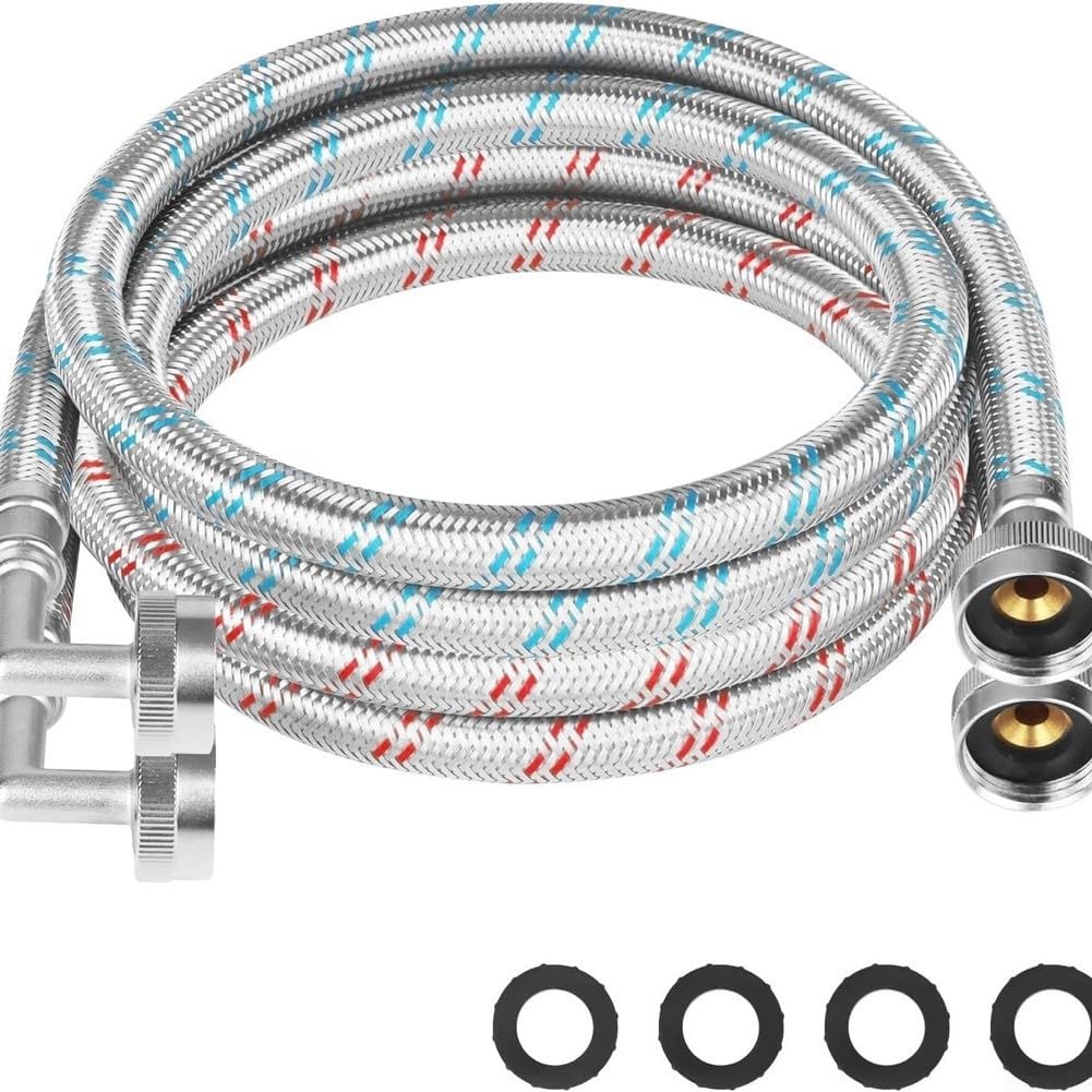 Manguera Entrada Lavavajillas para trenzado para acero Inoxidable(red+blue)