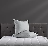 Vista 7 de Micropuff Protectores de almohada con cremallera, tamaño estándar, color gris, fundas de almohada de microfibra cepillada de alta calidad, fundas