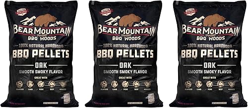 Miniatura 17 de Bear Mountain BBQ FK13 Premium - Gránulos ahumadores de madera dura suave y afrutada para asar al aire libre, 20 libras (paquete de 4)