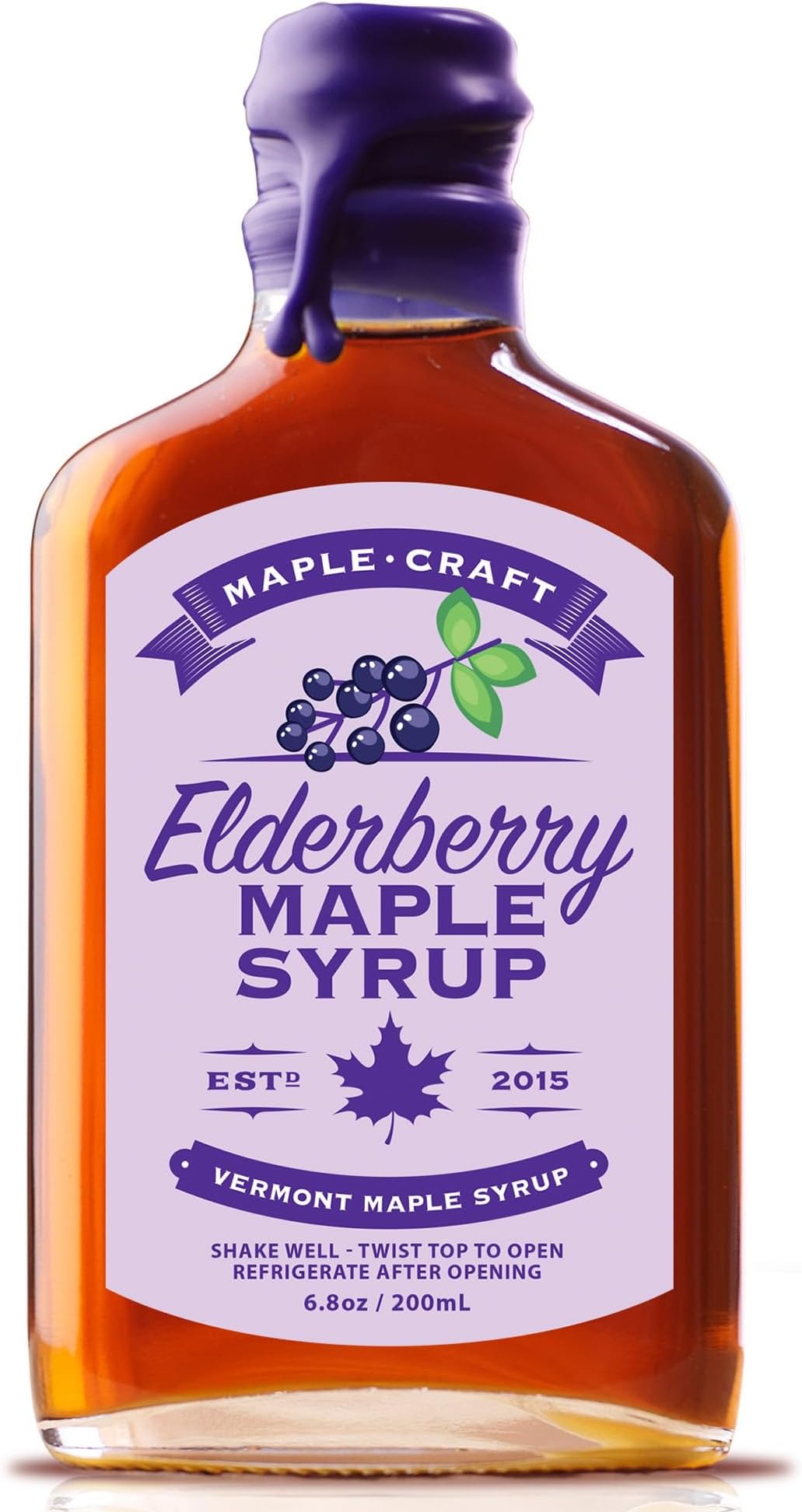 Maple Craft Elderberry Syrup (200ml), Pancakes, Waffles, Cocktails, Flavor Marinades