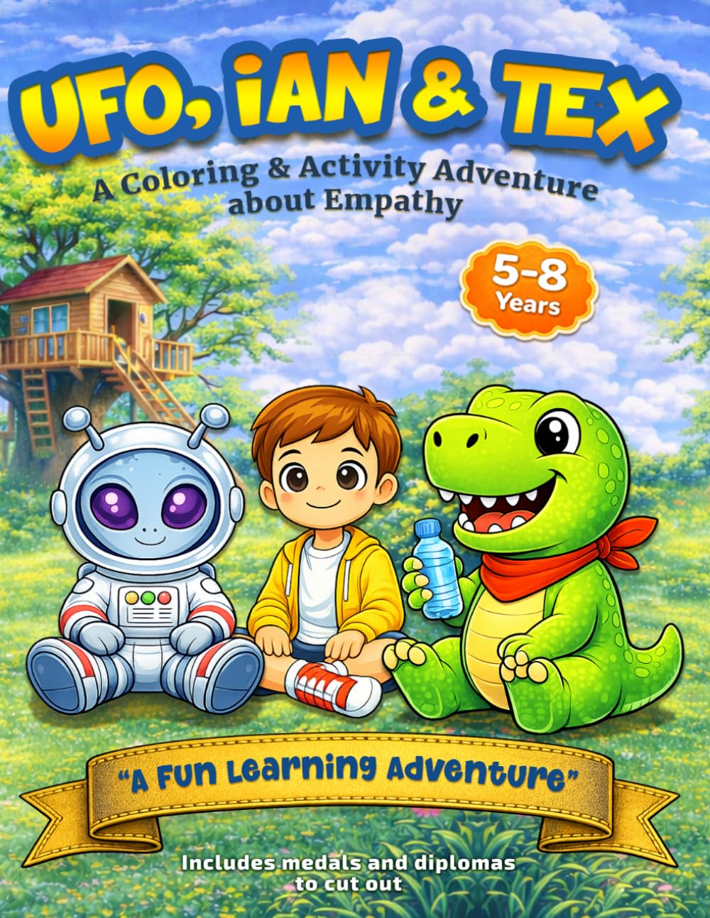 IAN, UFO and TEX: A Coloring & Activity Adventure: A fun and engaging learning experience with stories, coloring pages, and activities that build ... (UFO, IAN & TEX - Coloring Adventures)