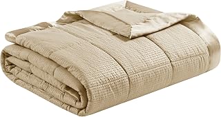 Madison Park Cambria Oversized King Blanket, Down Alternative, Taupe