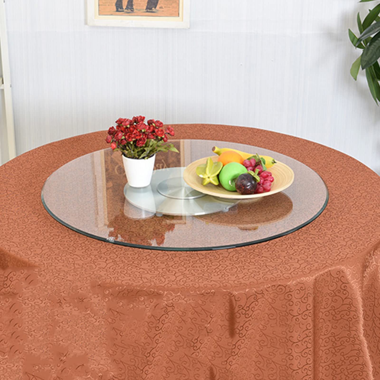 Plateau tournant de Cuisine Lazy Susan, Base en Aluminium, Silencieux/Pas Facile à Incliner, épaisseur : 10 mm (Taille : 20 pouces/50 cm)