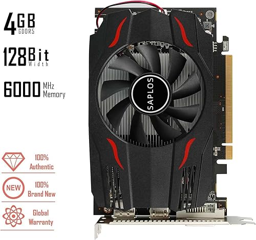Miniatura 2 de Tarjeta gráfica Radeon RX 550, 4GB, GDDR5, 128 bits, DisplayPort DVI-D HDMI, diseño ITX, juegos de tarjetas de video para PC, salida 4K, GPU de