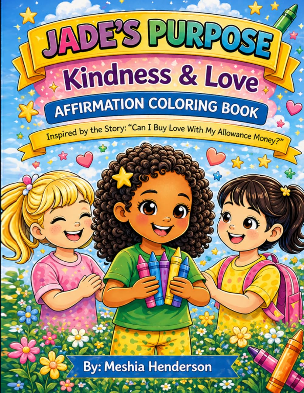 Jade’s Purpose: Kindness & Love Affirmation Coloring Book: A Positive Affirmations Coloring Book for Kids About Kindness, Confidence, and Friendship (Jade’s Purpose Series)