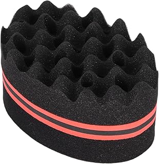 مشط أفرو للف الشعر بفتحات كبيرة وناعمة، إسفنجة متينة لتجعيدات شعر كيرلي تدوم طويلًا للرجال والنساء