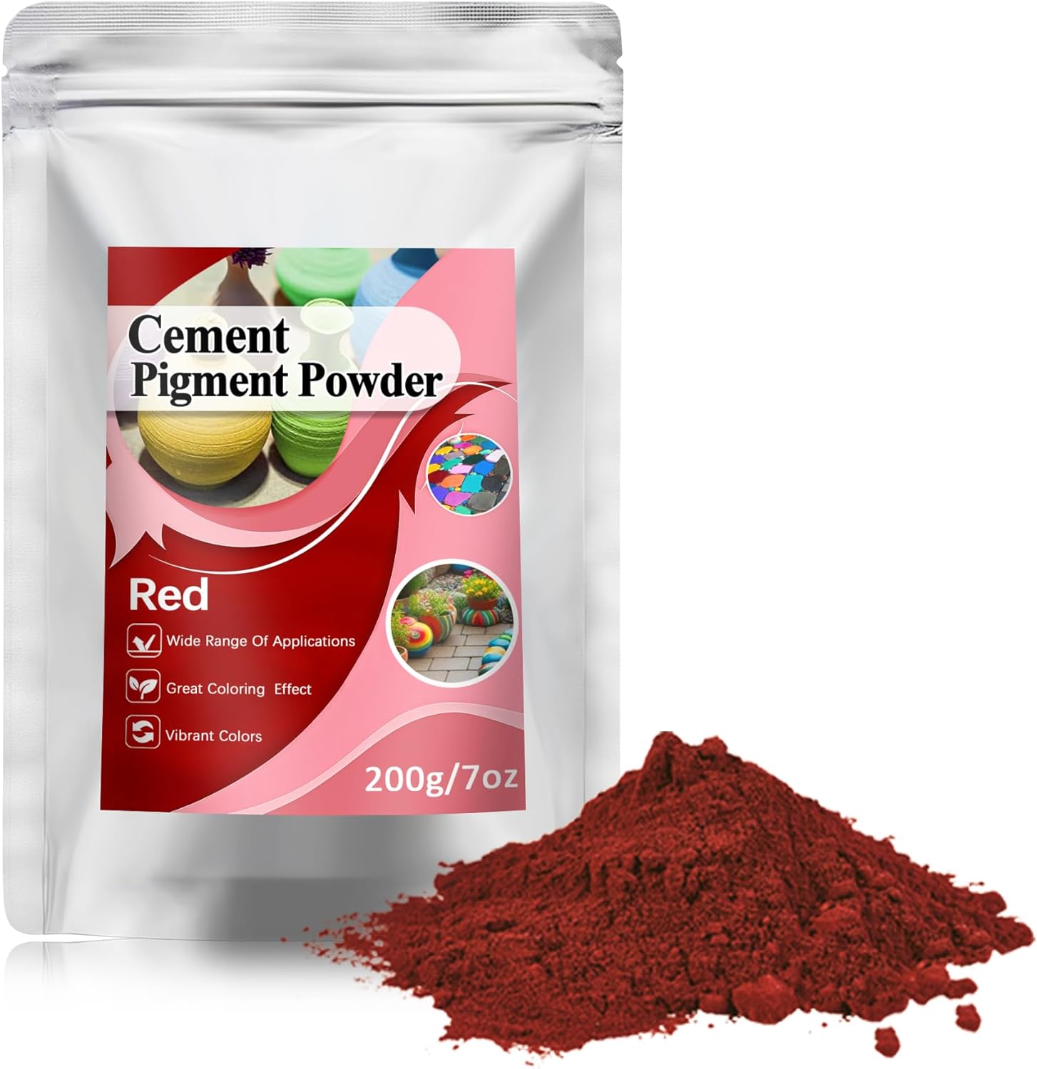 Matte Iron Oxide Pigment Powder, Concrete dye, Grout Colorant, Color Dye for Cement Epoxy Stucco Plaster Mortar Paint Coating- 7 oz