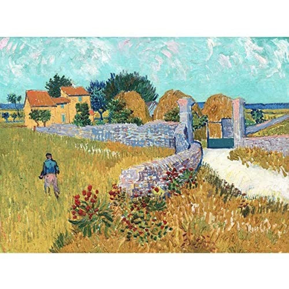 Van Gogh Farmhouse Provence 1888 Painting Art Print Canvas Premium Wall Decor Poster Mural
