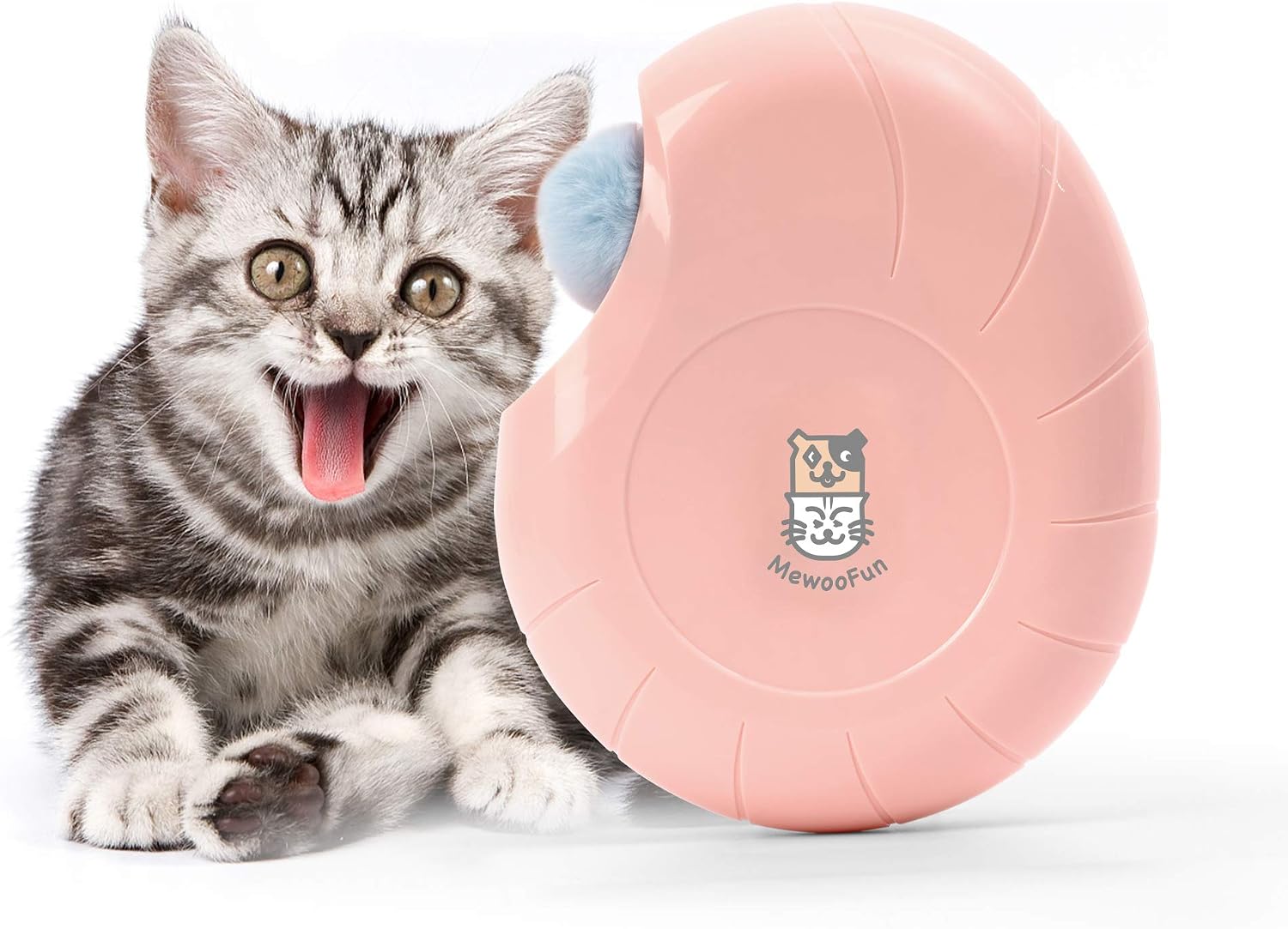 Rolife Interactive Cat Toy Conch Feather Toy for Indoor Cat