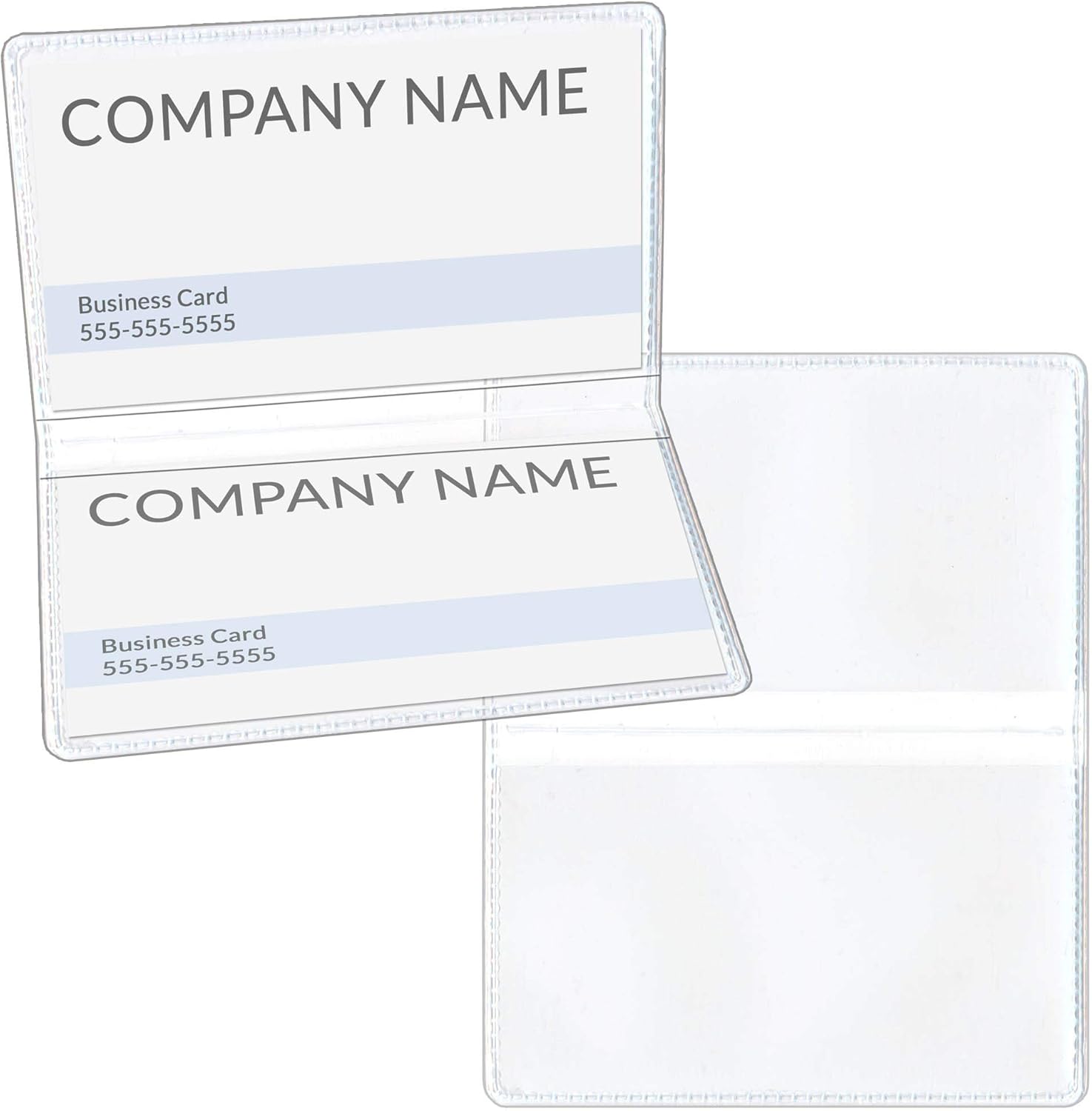 StoreSMART Clear Folding Business Card Holders (500 pack)