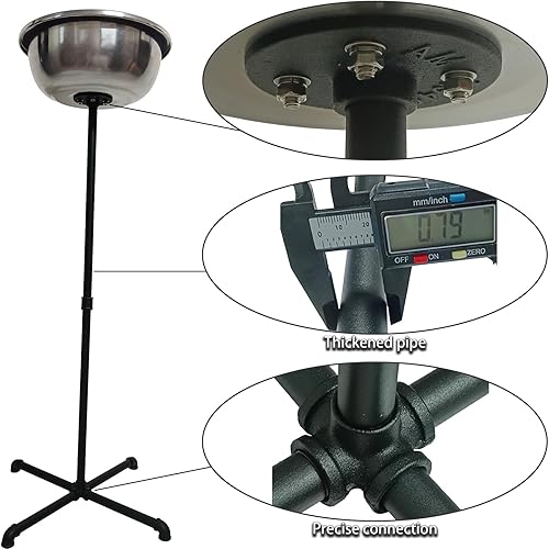 Miniatura 4 de Soporte de tiza de gimnasio portátil, soporte independiente para gimnasio, cuenco de tiza de acero inoxidable, soporte para tiza de gimnasio,