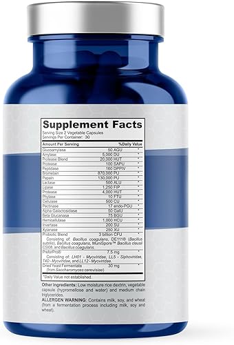 Miniatura 2 de Probiótico prebiótico y posbiótico 4 en 1 para mujeres y hombres, suplemento completo de apoyo intestinal y digestivo, probióticos pre post y