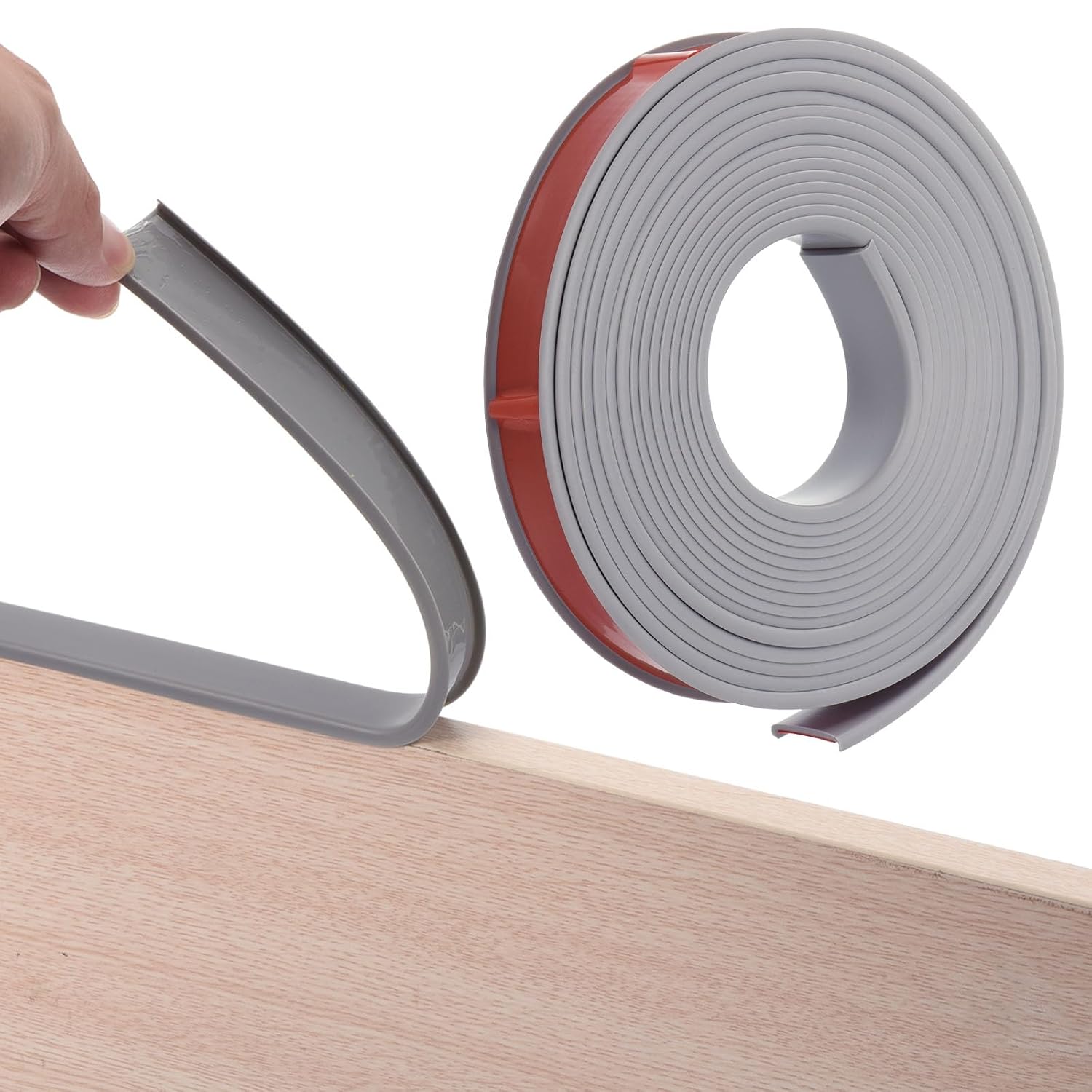 uxcell U-Shape Edge Banding, 16.4ft Self Adhesive Veneer Edging Trim TPE Collapsible Furniture Edge Protector for Cabinet Repair Furniture Restoration(20mm/4/5" Width) Black