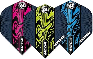 WINMAU Mega Standard Liquid Dart Flight Set - 3 set per pack (9 Flights in Total)