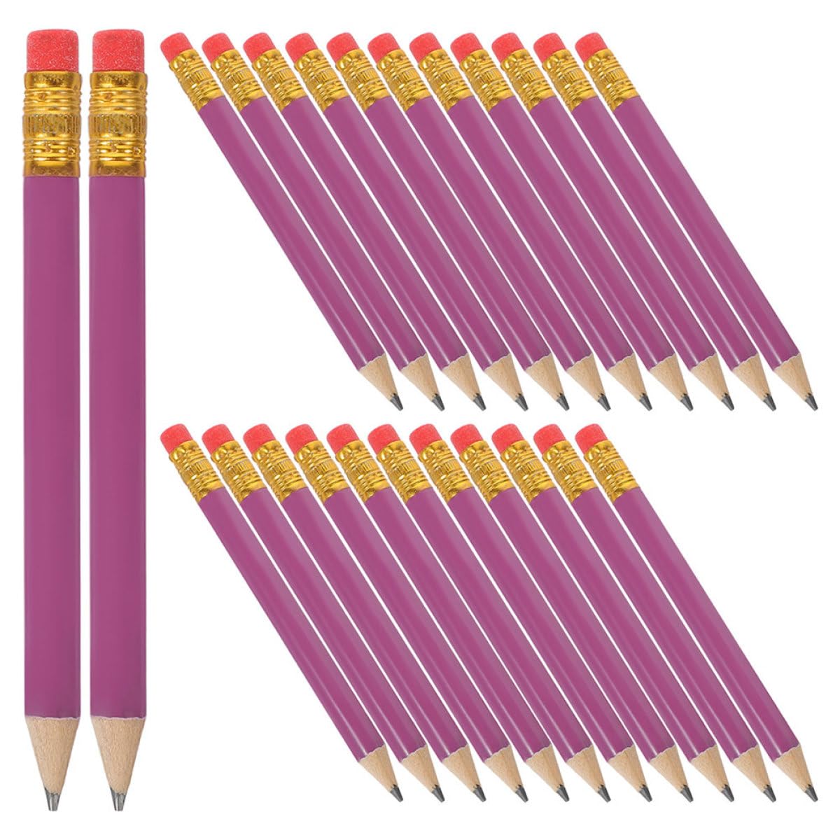 Kichvoe 144 Matite Hb Piccole in Legno la Scuola e Ufficio Matite Portatili Multiuso per Scrittura e Disegno Set da 144 per Studenti e Principianti