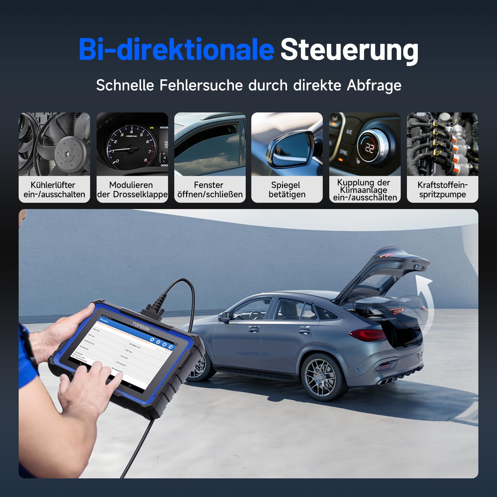 TOPDON Phoenix Nano OBD2 Diagnosegerät ECU Codiergerät mit Vollsystem