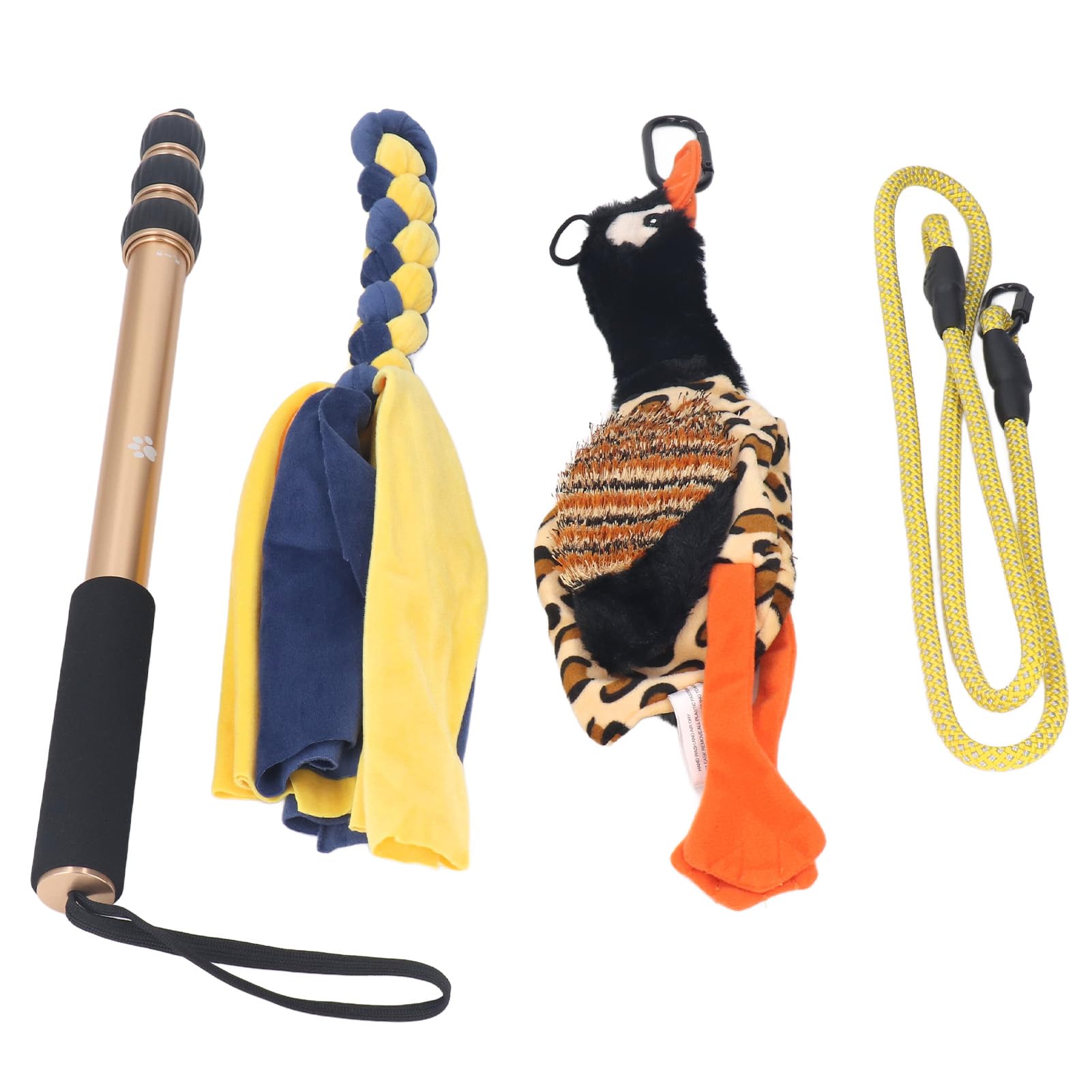 Palo telescópico para Perros, Palo de coqueteo de 52 Pulgadas, Varita Extensible interactiva para Perros, Ejercicio, Entrenamiento, Fuerza Muscular, Juego en Interiores y