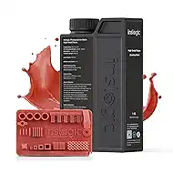 Inslogic 14K High Detail 3D Printer Resin, Smooth Matte Finish with Fine Detail for Miniatures, Low Shrinkage, No Cracking, 405nm UV-Curing Resin for LCD, DLP, SLA 3D Printing (Chestnut Red, 1kg）