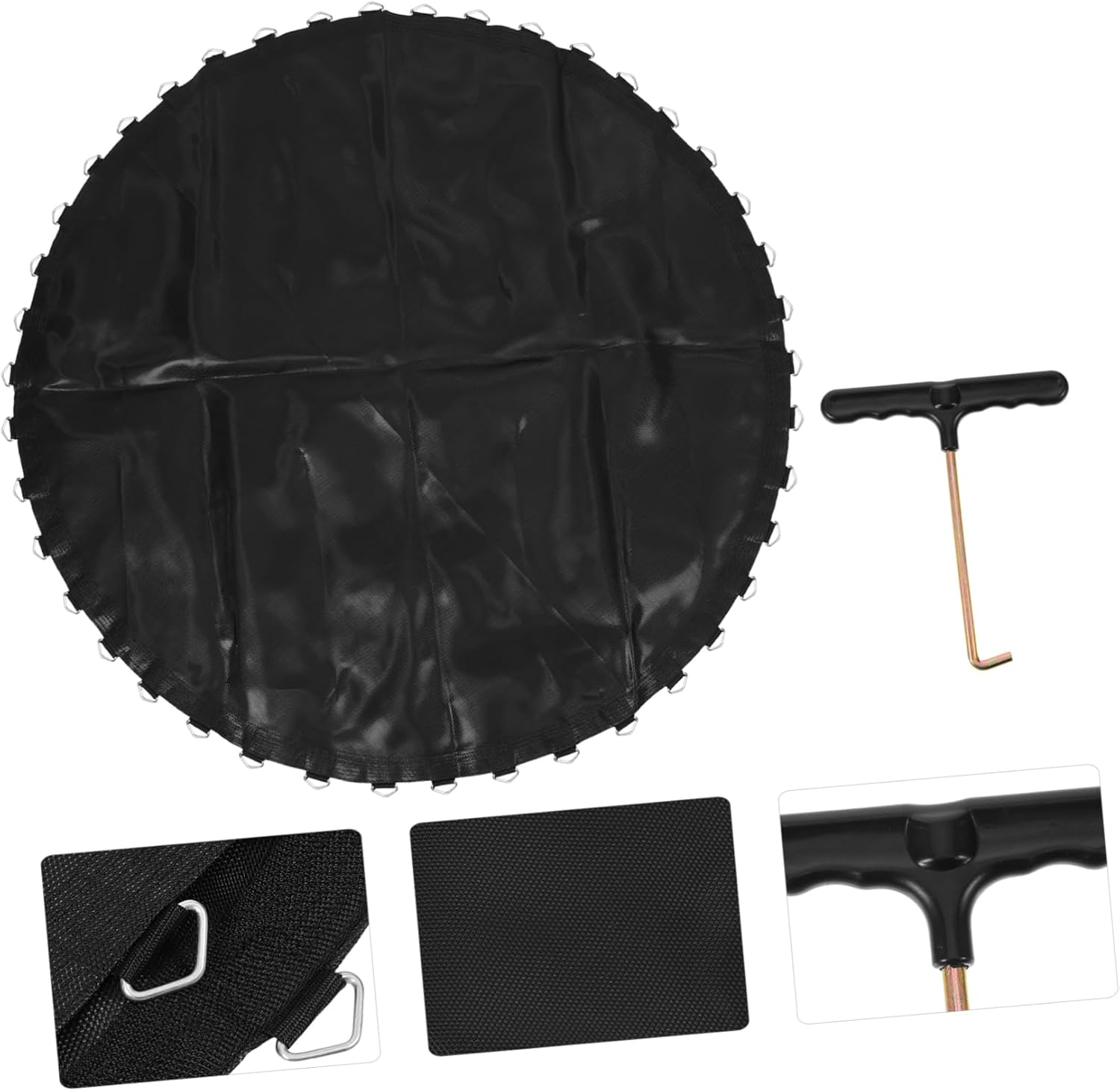 YARNOW Trampoline Replacement Jumping Mat Heavy Duty Multi-Functional Mat for Outdoor Fun Easy to Install Material Fits Frame Hooks for Backyard Use