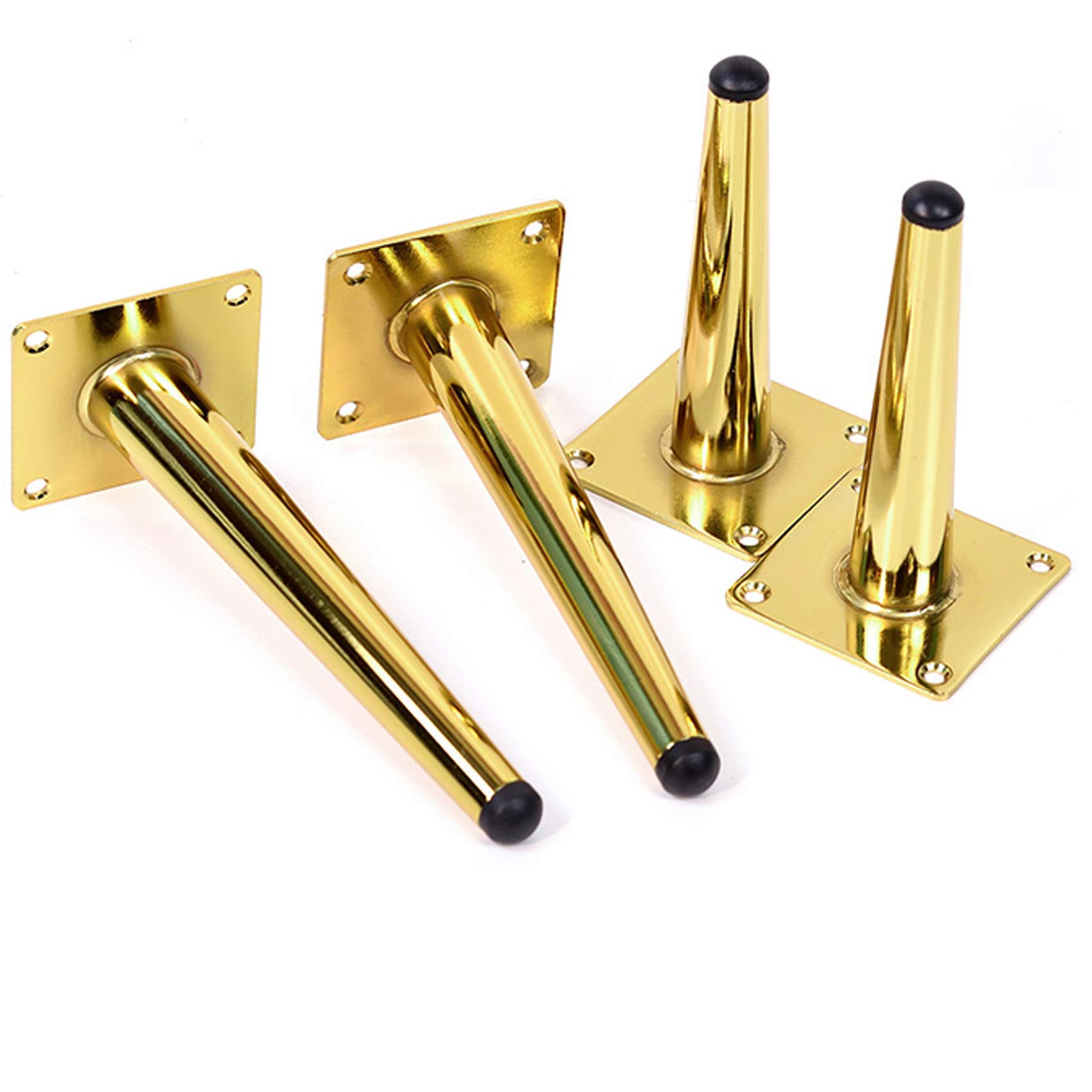 Set di 4 Gambe di Supporto per mobili, Gambe per divani, Piedini per armadi, Gambe per tavoli, Piedini per mobili TV, Piedini per mobili per tavolino, Gambe per mobili a Cono in Me