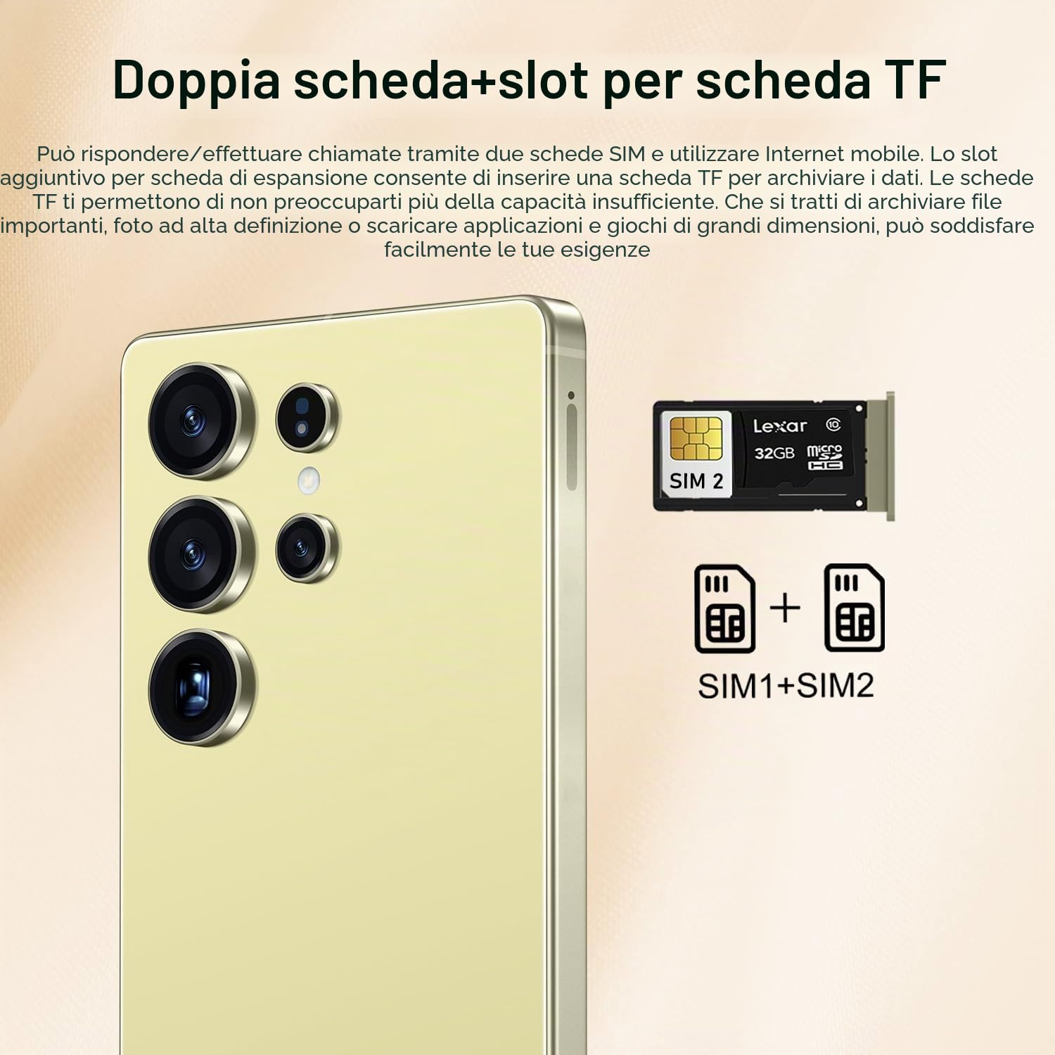 Smartphone S26 Ultra sbloccato 5G con penna integrata, 16GB RAM, 1TB ROM, telefono cellulare Incell HD da 7,3 pollici con schermo intero, batteria a lunga durata da 8000mAh doppia SIM,Purple-1TB