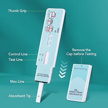 Easy@Home Single Drug Screen Test (Cannabinoids Urine Test) - THC Tests Kit for Home Cutoff Level 50ng/mL Individually Wrapped- #EDTH-114 (100 Pack)