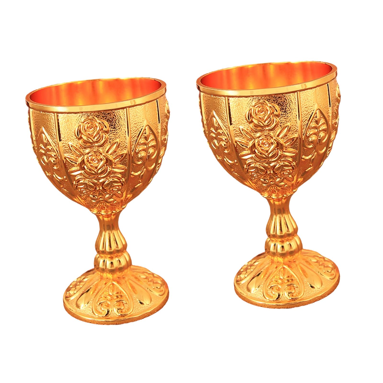 MALSSE European Styles Kirsite Relief Wine Glass for Cocktails Whiskeys and Liquor Perfect for Home Pubs Dining European and Retro Wine Glasses