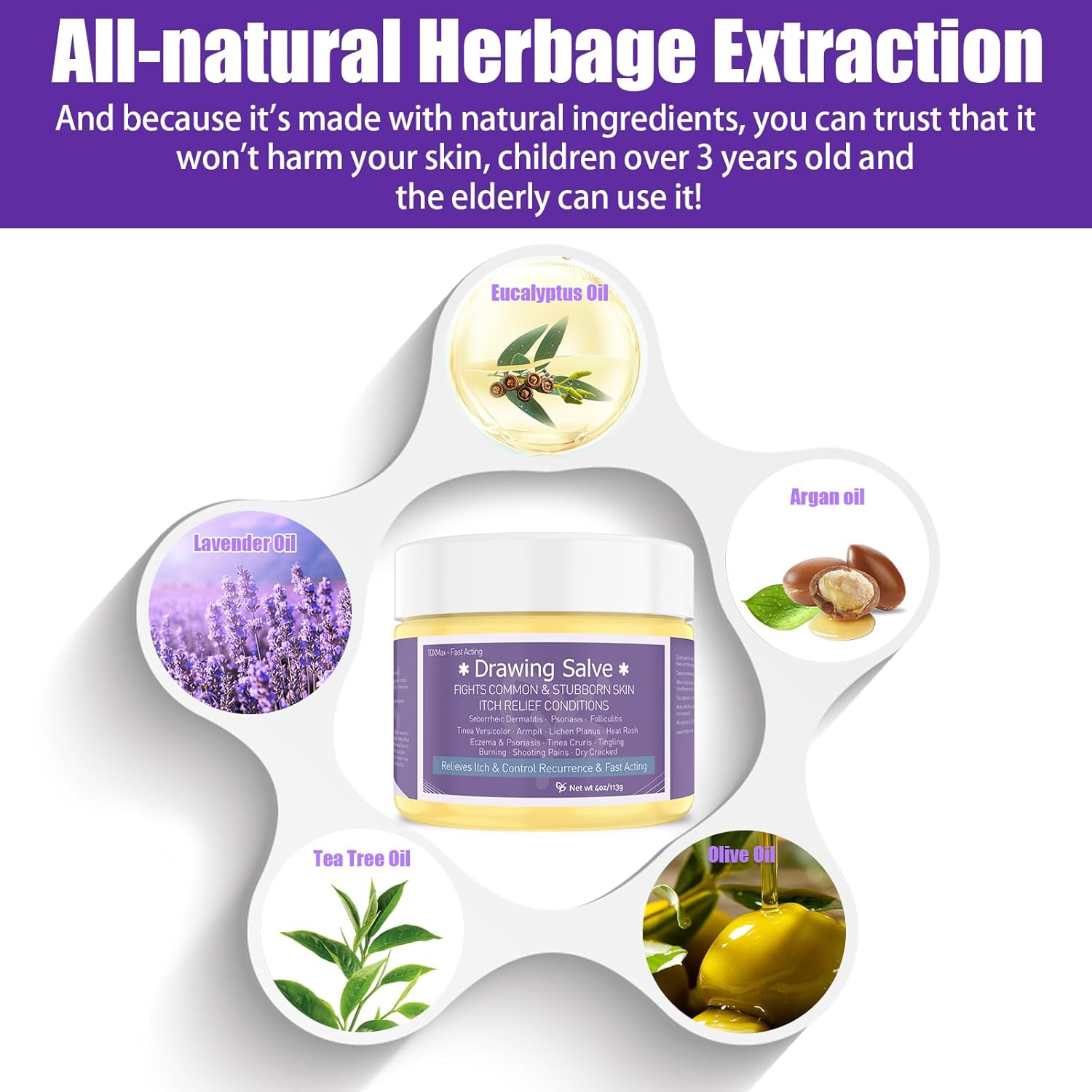 1 Pack Tea Tree Oil Cream, Draw Salve Ointment, 100 Lebanon Ubuy