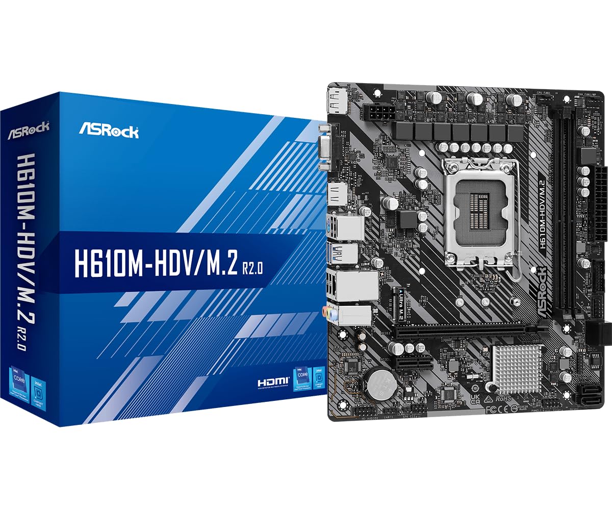 Amazon.com: ASRock H610M-HDV/M.2 R2.0 Micro-ATX Motherboard