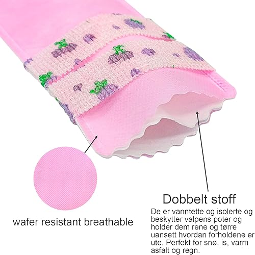 Miniatura 4 de 20 zapatos para perro, zapatos transpirables de doble capa para perro, protector de pata de perro, botines para perro para evitar lamer, botines