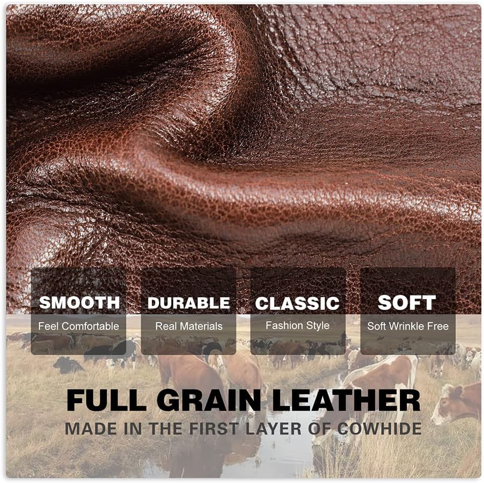 CONTACTS Full Grain Leather Turnlock Wallet for Women Double Zipper Clutch Purse Compatible with AirTag Phone Organizer Rfid Wallet with 18 Card Slots (Brown)