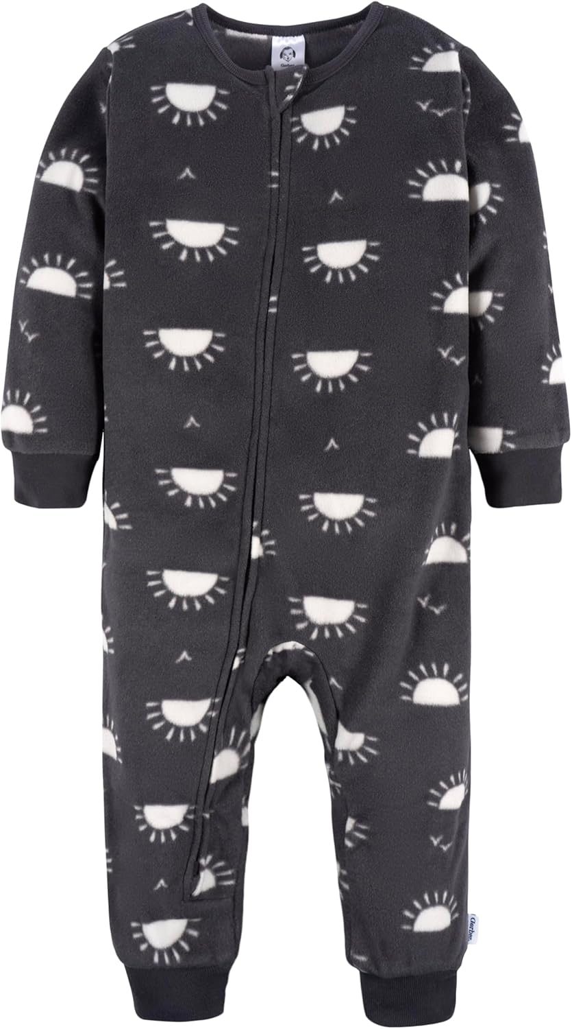 Gerber baby-boys Fleece Footless Pajamas 3-pack - Image 6