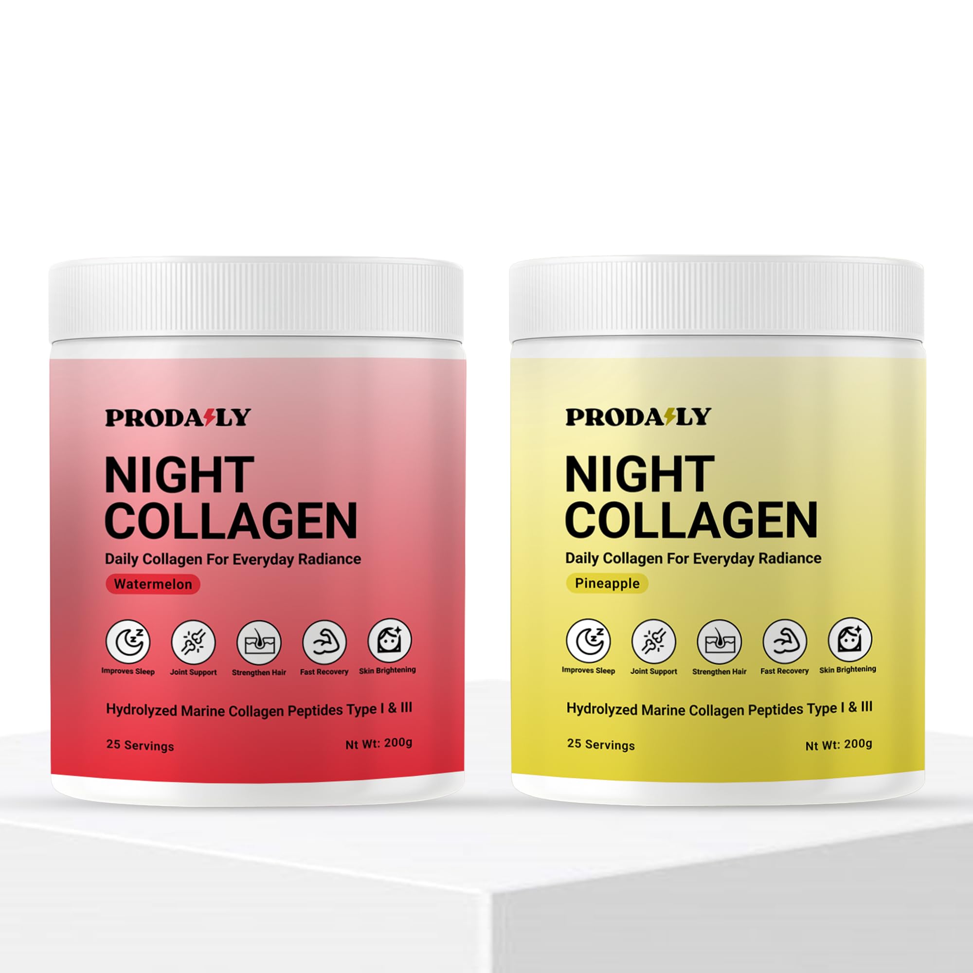Night Collagen Supplement for Women & Men, 400g | Hydrolysed Marine Collagen with Hyaluronic Acid & Antioxidants | Supports Daily Bone, Skin, Nails, Hair & Joint Health | Relaxing Bedtime Ritual | Watermelon& Pineapple Flavour, 50 Servings-image-42