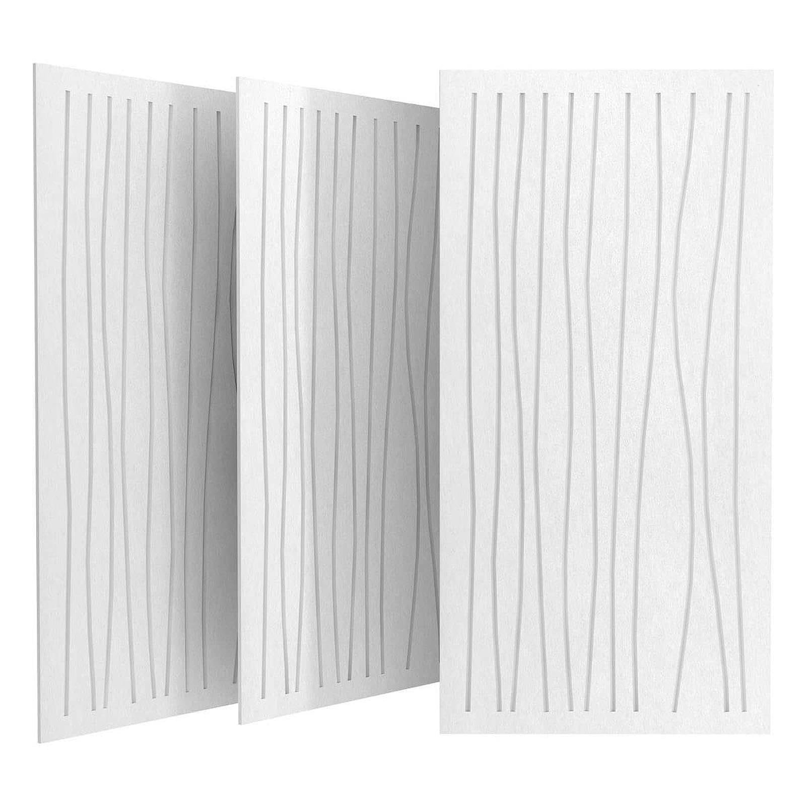 6 Paneles Artísticos Insonorizados para Decoración Moderna, de Fácil Instalación para La Reducción Del Ruido en Oficinas, Blanco