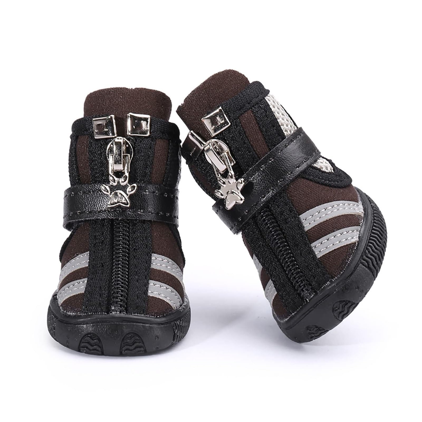 Chaussures imperméables pour chien taille 4 bottes réfléchissantes zip