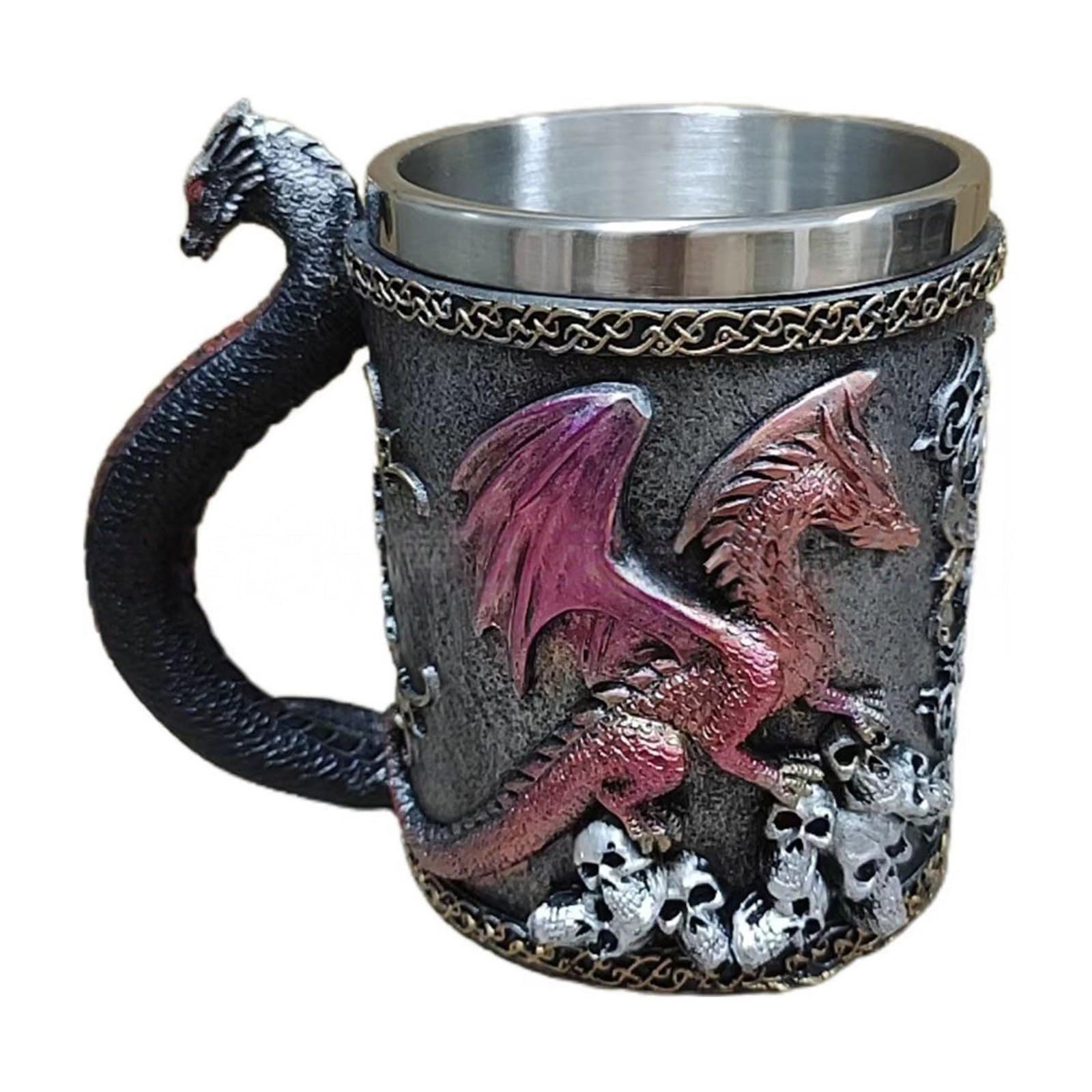our fave Artistic Dragon Statue Stainless Steel Insulated Mug Elegant Gothics Drinkware for Hot and Cold Beverages Dragon Insulated Beverage Mug