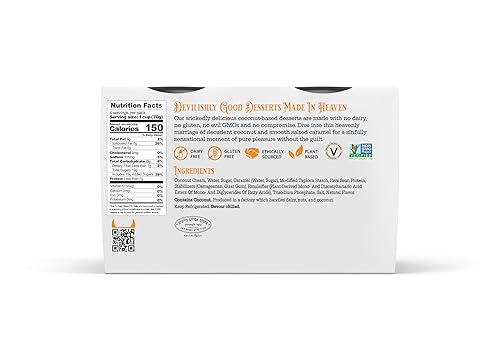 Miniatura 2 de Bon Dévil - Postre de ganache de caramelo salado, sin lácteos, vegano, sin gluten, paquete de 4, 9.88 onzas