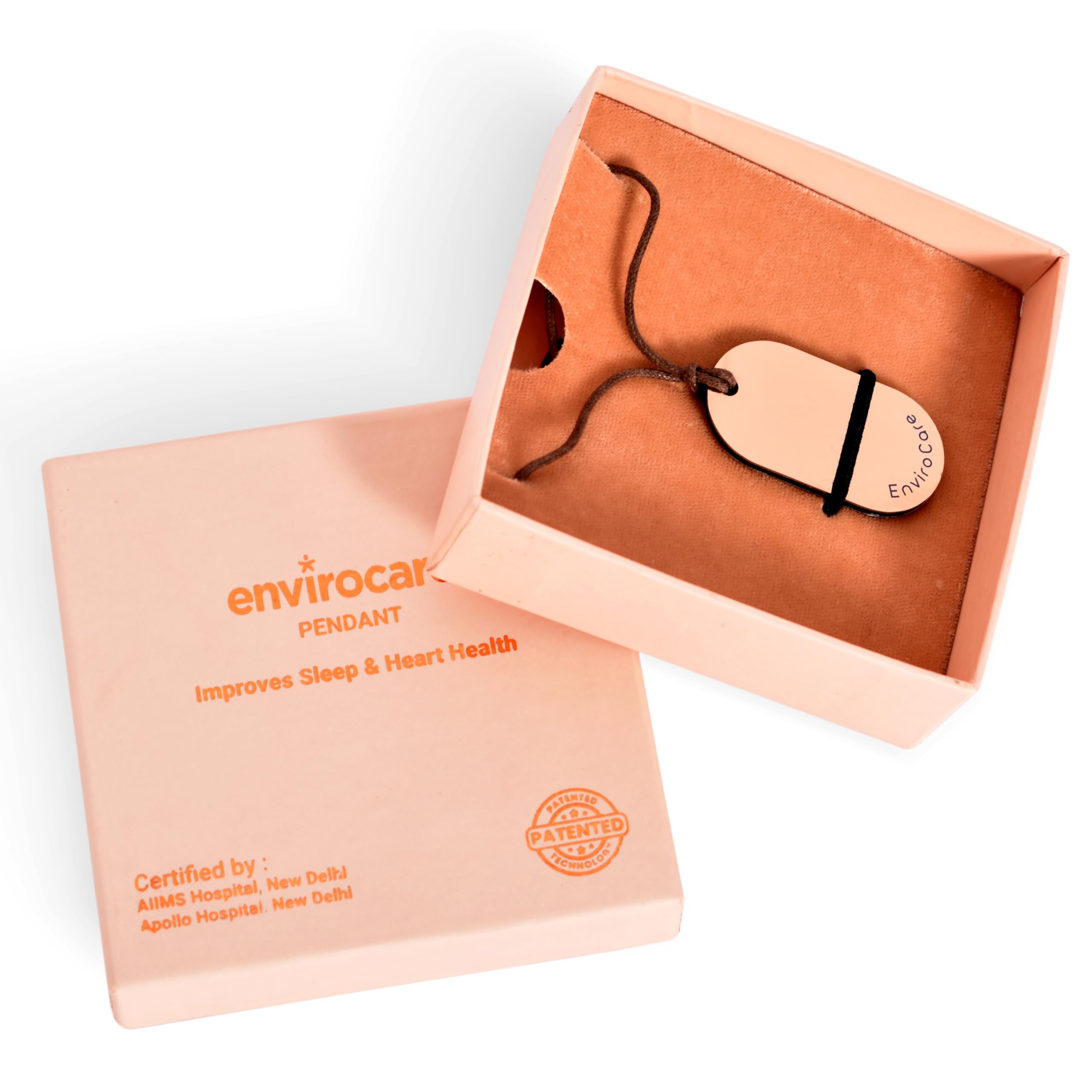 Envirocare Immunity Booster | Envirocare Pendant | Reduces Stress | Improves Heart & Brain Health | Tested and Certified (Rose Gold)