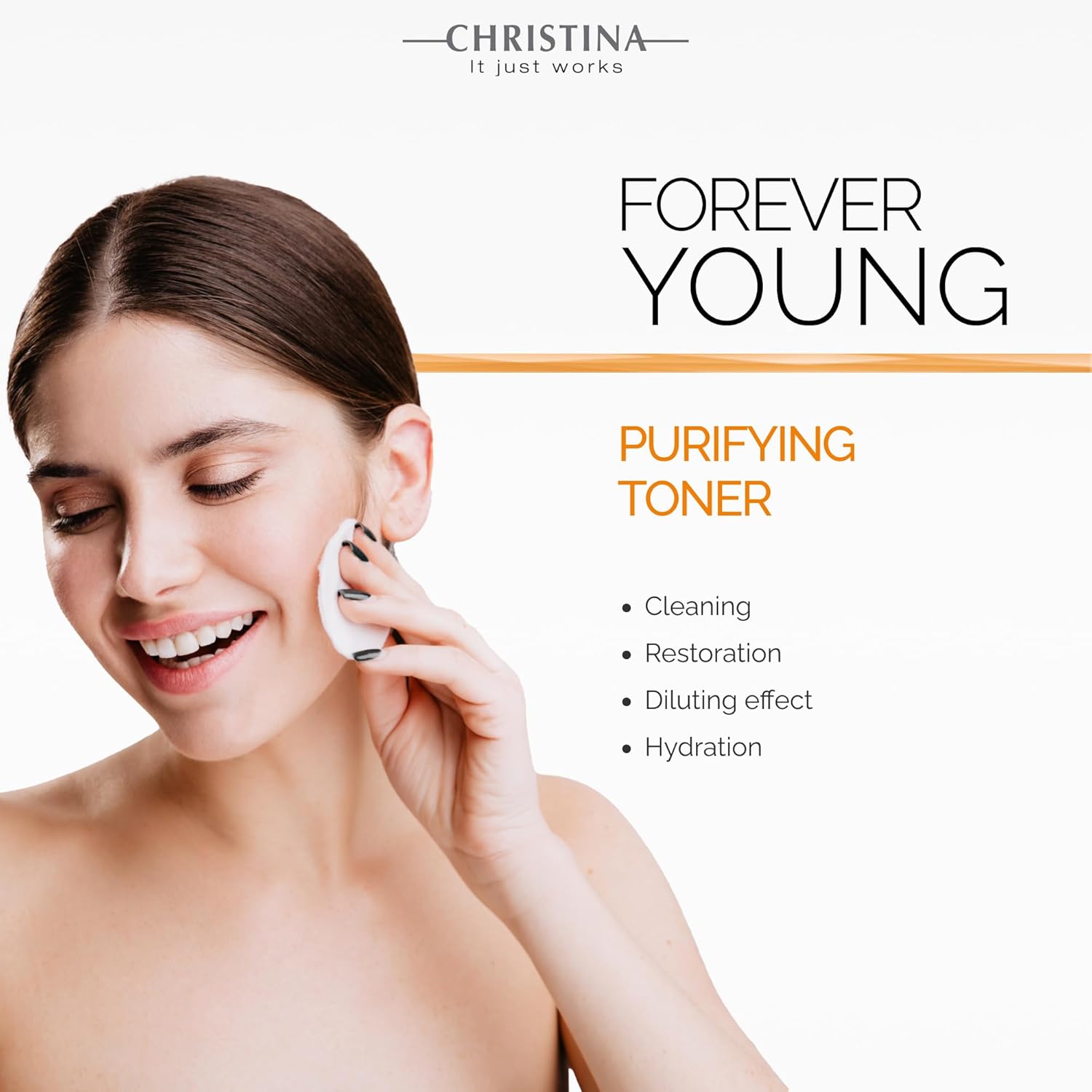 Christina - Forever Young Purifying Toner - Hydrating Facial Toner for Oily & Dry Skin - Cleanses and Removes Excess Oil - pH-Balancing Astringent with Witch Hazel & Quillaja - Alcohol-Free - 300ml - Image 4
