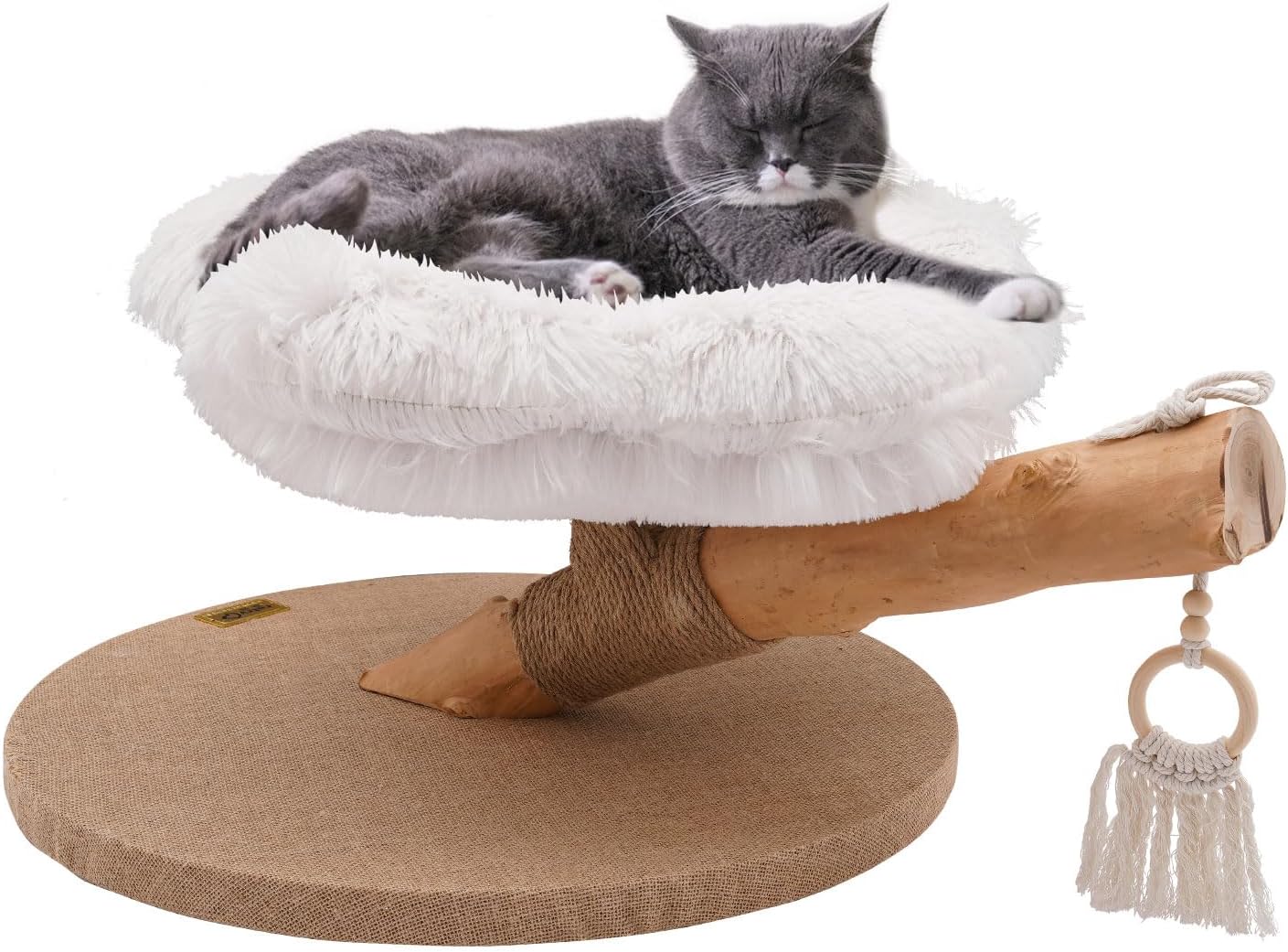TFCFL Multi-Level Cat Tree Tower with Sisal Scratching Posts, Modern Cat Climbing Furniture for Multiple Indoor Cats, Soft Plush Perch, Condo, and Playhouse for Large Cats