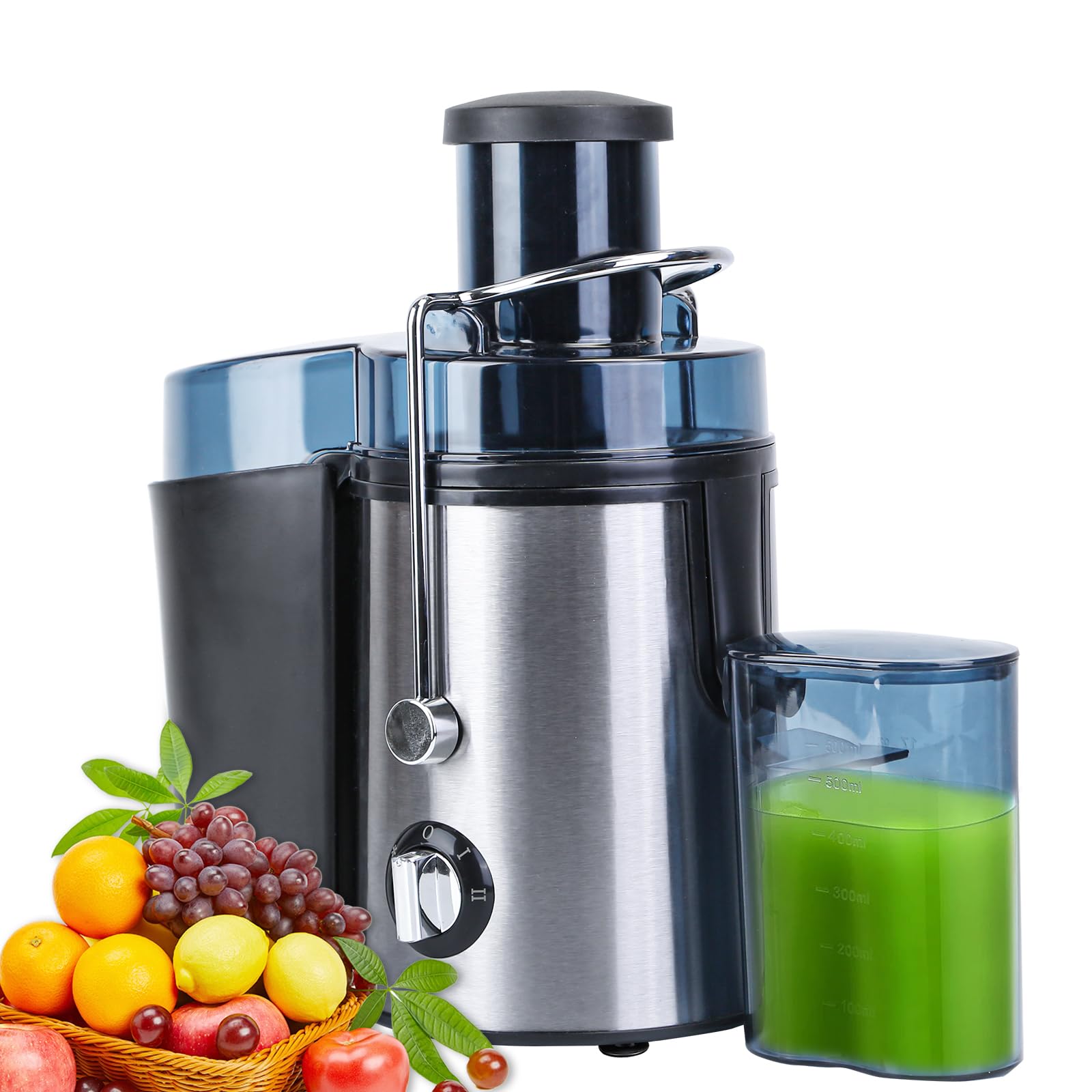 Juicer Machine 1000W Centrifugal Juicer Extractor for Vegetable and Fruit with 3-Speed Setting Stainless Steel Centrifugal Juicer Machine