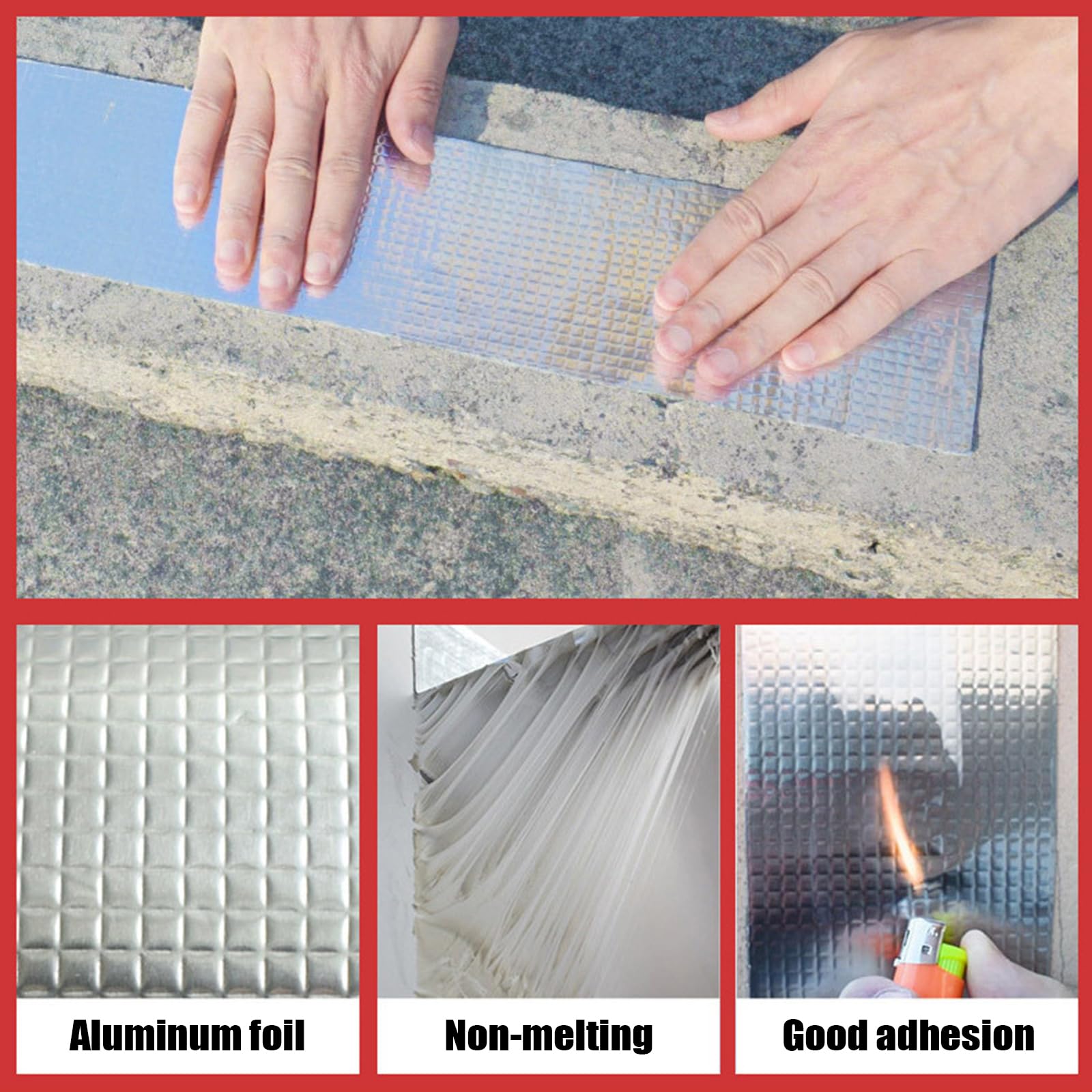 Cinta Fugas Agua Presion,Cinta Impermeable Autoadhesiva,Cinta De Butilo para ReparacióN,Eficaz Y PráCtico,Adecuado para Una Variedad De Tareas De Sellado
