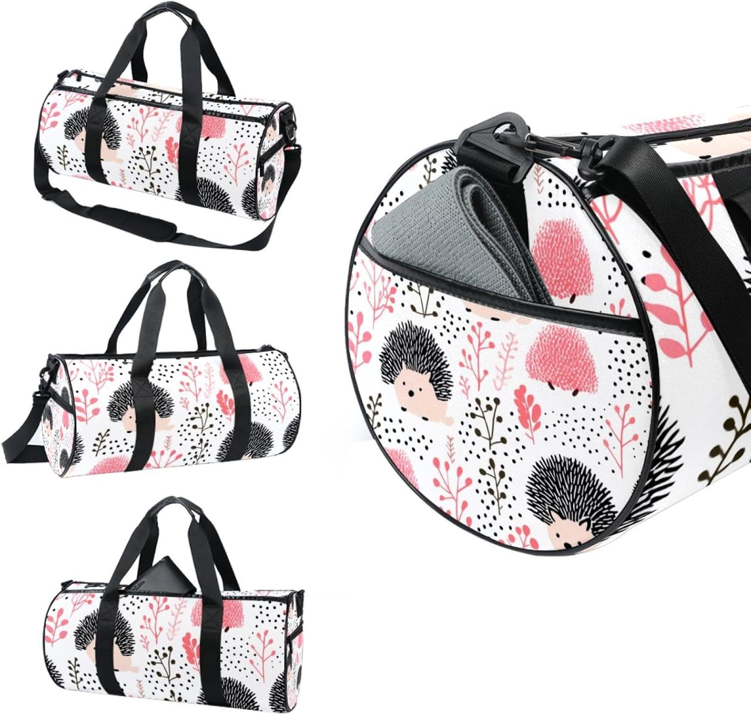 Gym Bags for Women,Duffle Bag for Travel,Floral Animal,Gym Bag for Men