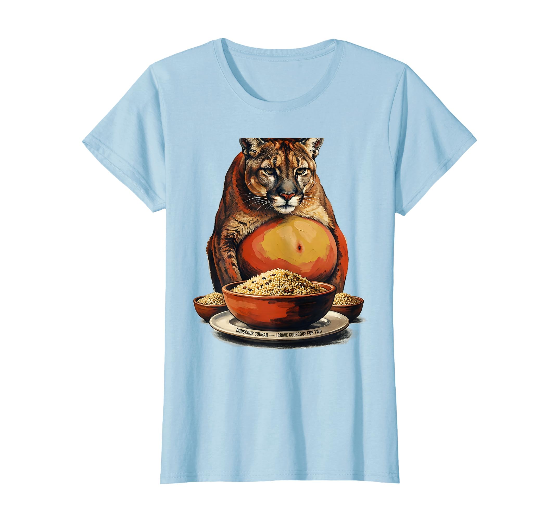 Women's Couscous Cougar — I Crave Couscous For Two Funny T-Shirt