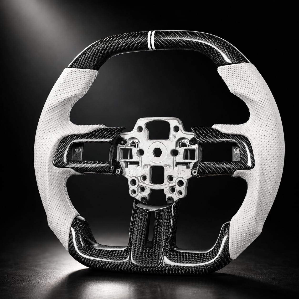 Photo 1 of TESFEEL Carbon Fiber Steering Wheel for Ford Mustang 2018-2023