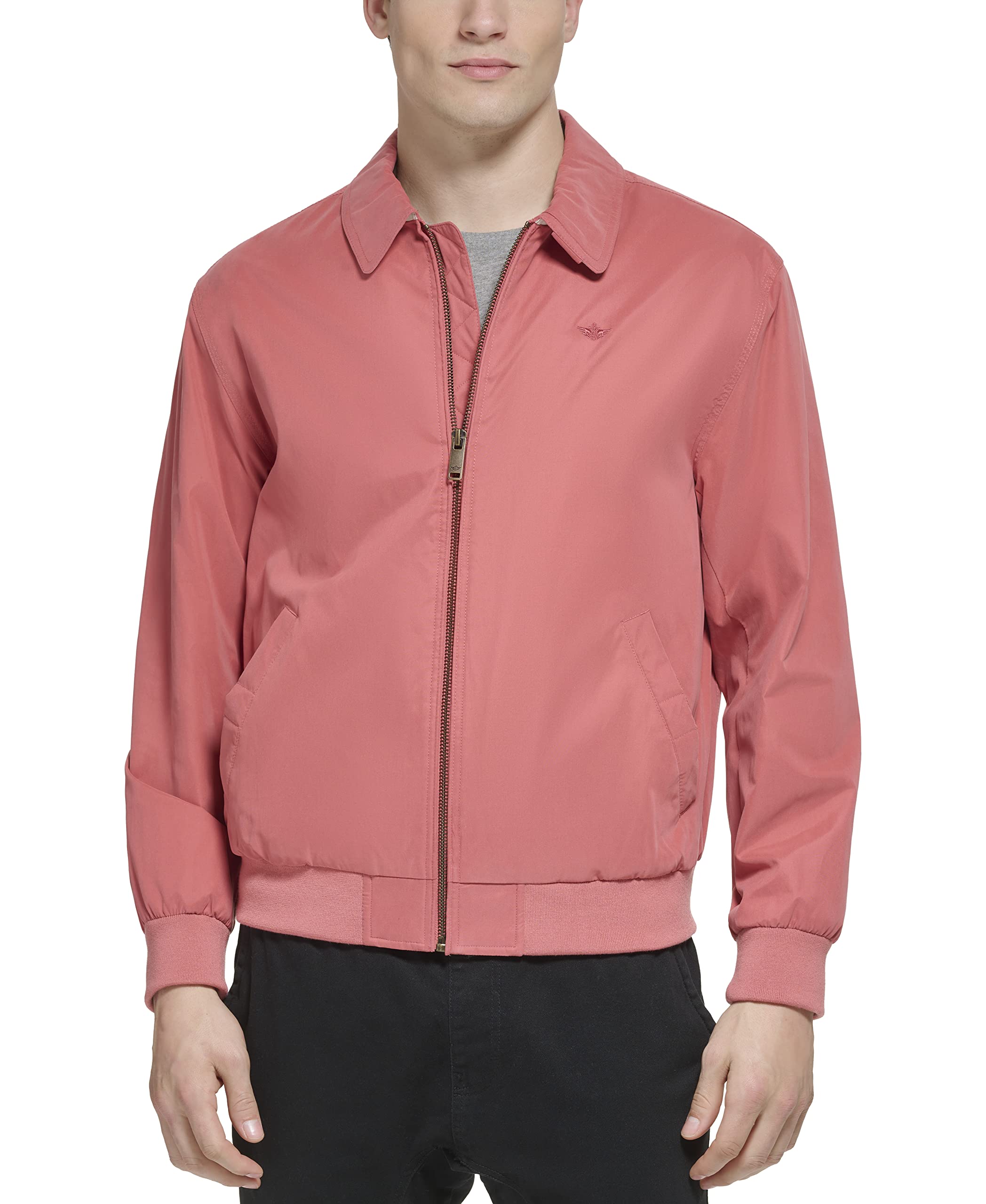 DockersMen's Micro Twill Golf Bomber Jacket