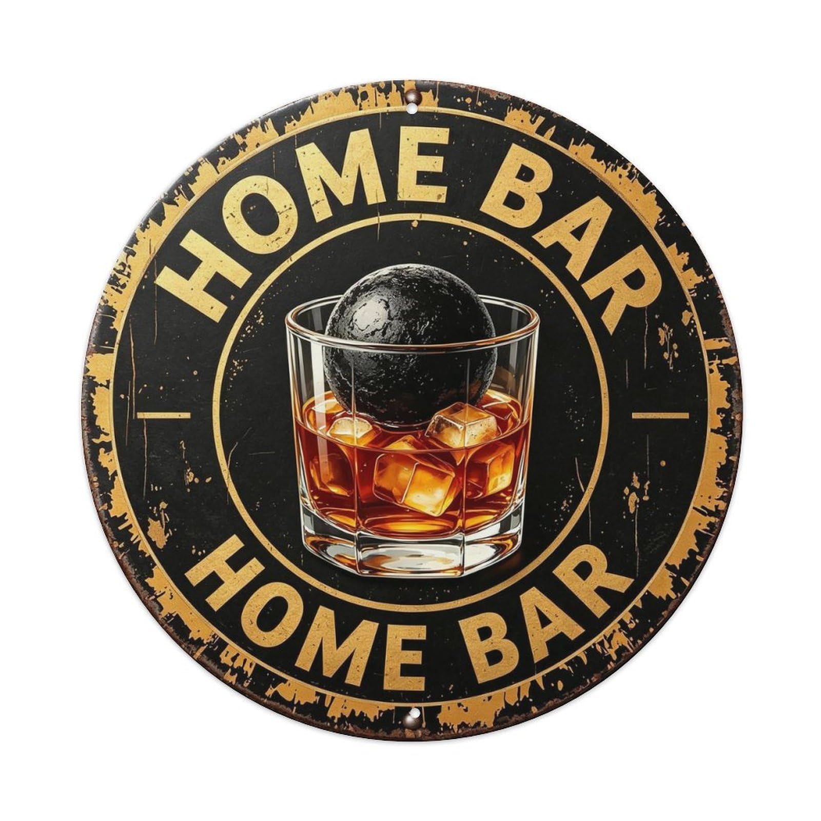 Home Bar Metal Tin Sign Plaque
