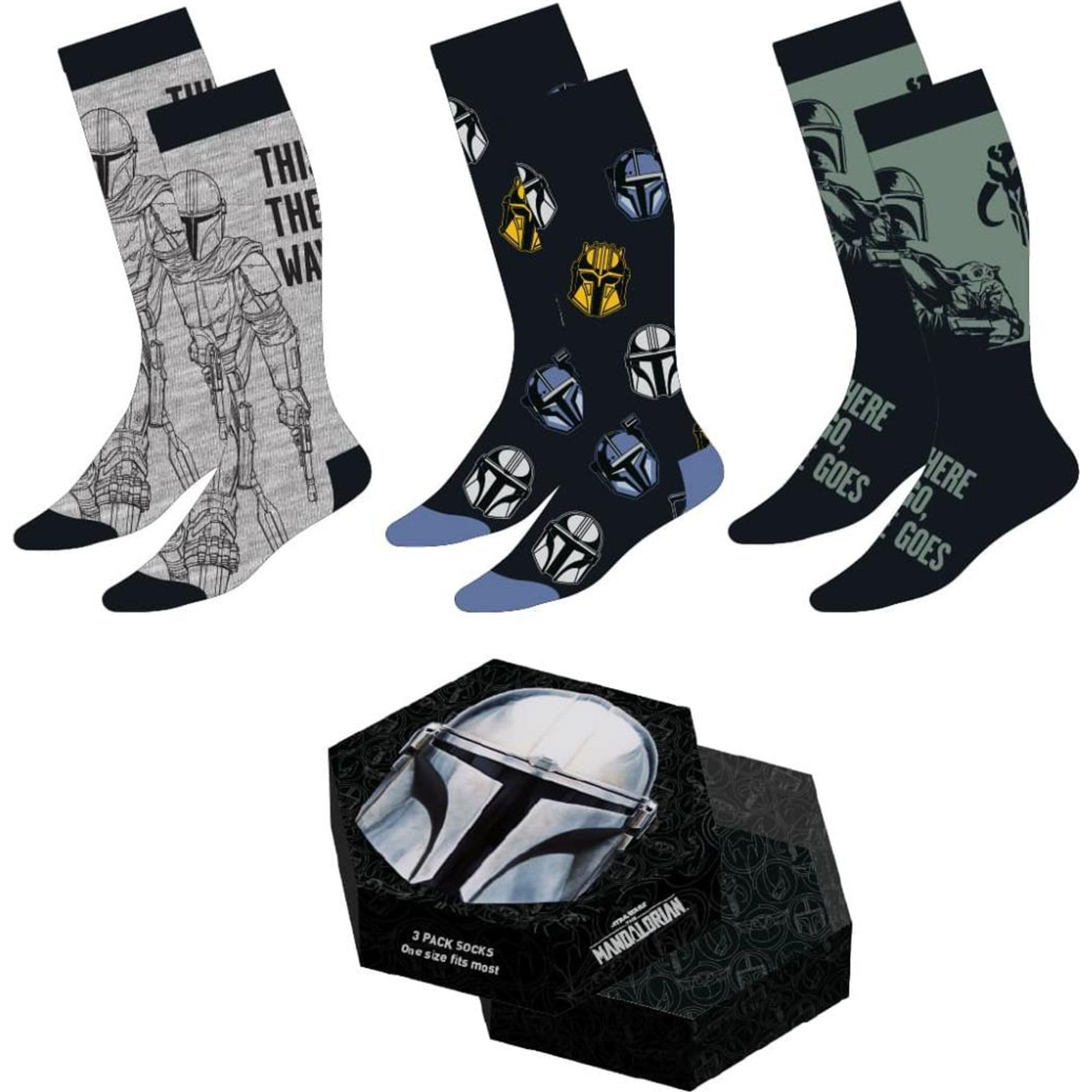 CERDÁ LIFE'S LITTLE MOMENTS The Madelorian Pack of 3 Adults Socks for Everyday Wear and Gifts