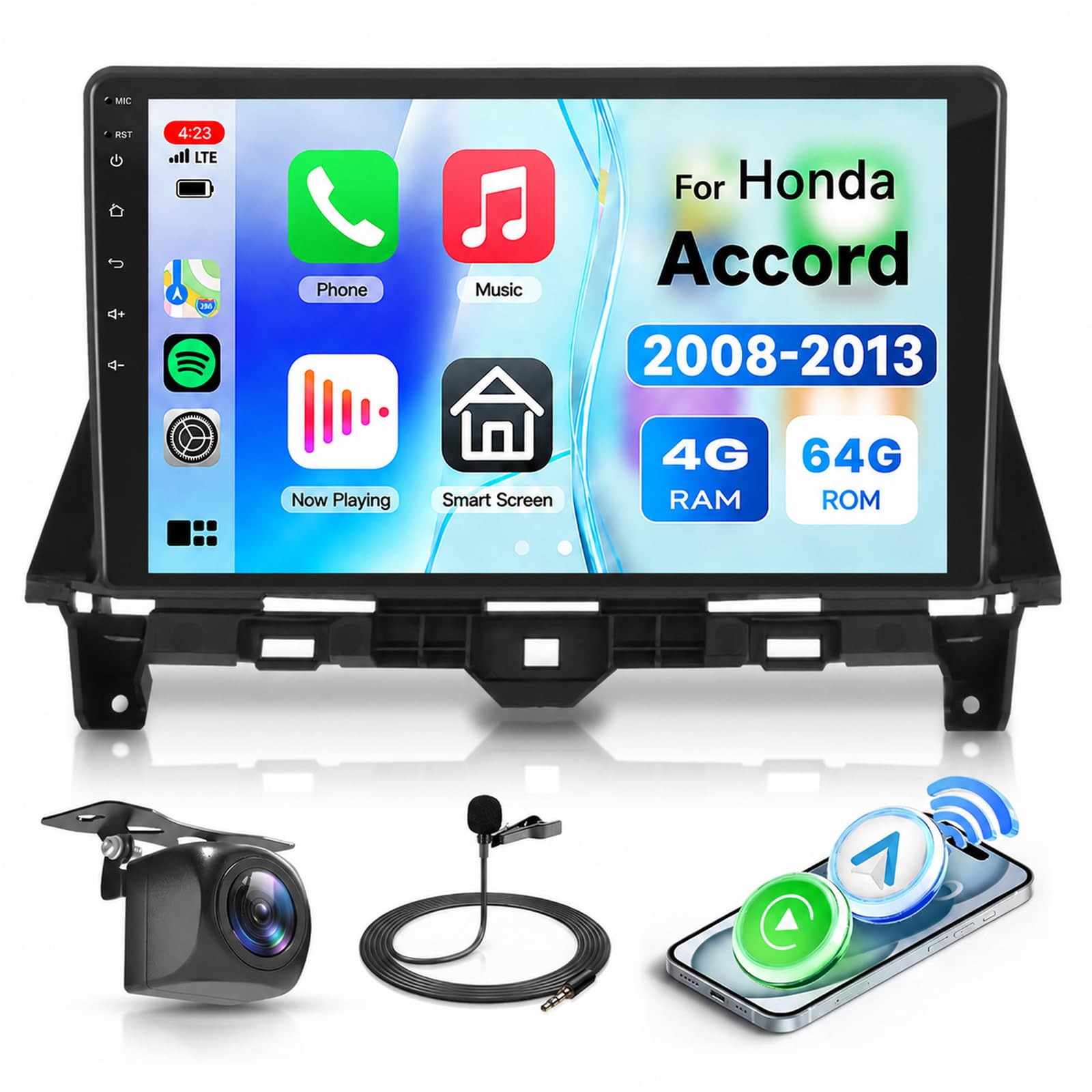[4G+64G] Android 15 Car Stereo for Honda Accord 8th 2008-2013