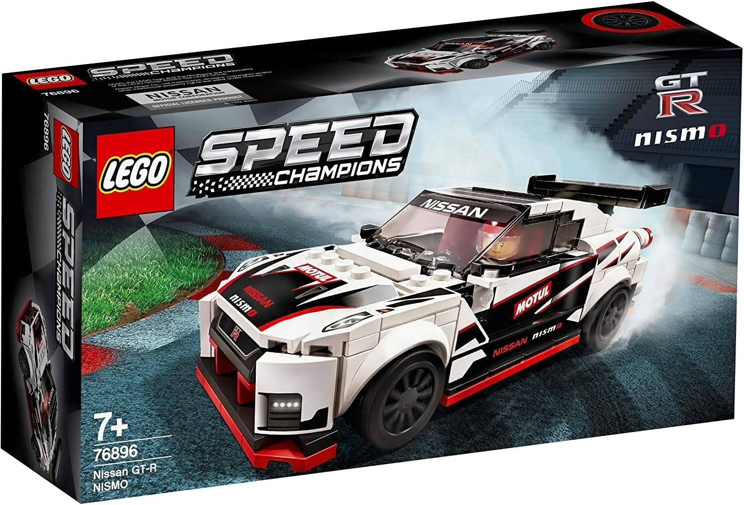 LEGO 76896 Speed Champions Nissan GT-R NISMO Racer Toy, with Racing Driver Minifigure, Race Cars Building Sets (Multicolour), 299 Pieces
